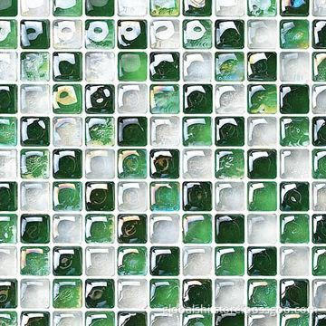 Crytal Glass Mosaics Tile, Mixed Colors, 300 x 300mm, Unit Sized 25 x 25mm